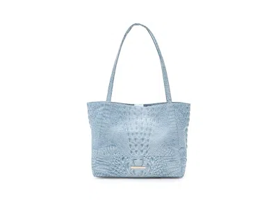 Brahmin Mona Cross Body Handbags Stonewash: One Size In Blue