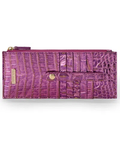 Brahmin Mulberry Potion Melbourne Credit Card Wallet In Purple