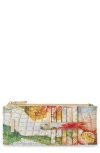 Brahmin Muse Melbourne Croc Embossed Leather Card Wallet