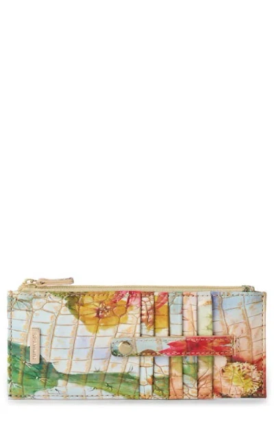 Brahmin Muse Melbourne Croc Embossed Leather Card Wallet