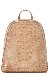 Brahmin Nola Croc Embossed Leather Backpack In Honey Brown