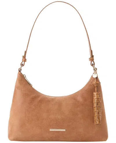 Brahmin Olivia Slouchy Medium Leather Shoulder Bag In Tan Adrift