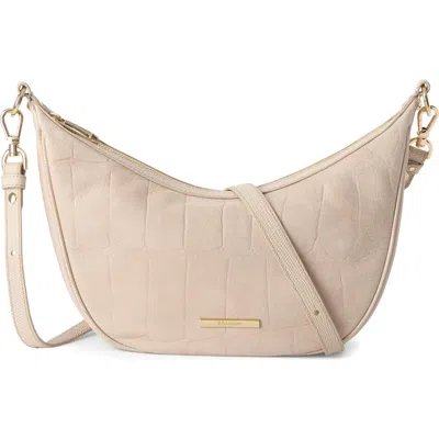 Brahmin Percy Leather Shoulder Bag In Sand