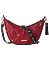 Brahmin Percy Medium Leather Crossbody In Red