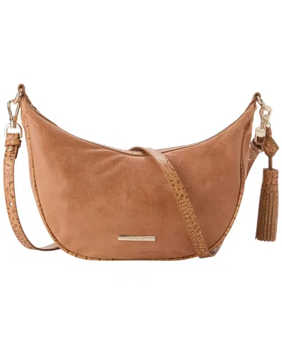 Brahmin Percy Medium Leather Crossbody Bag In Brown