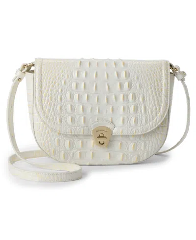Brahmin Portia Melbourne Small Crossbody Bag In White