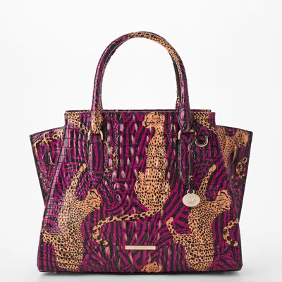 Brahmin Priscilla Satchel In Purple