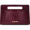Brahmin Ravina Croc Embossed Leather Clutch