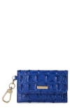 Brahmin Ricki Croc Embossed Leather Card Case