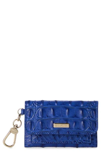 Brahmin Ricki Croc Embossed Leather Card Case