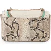 Brahmin Rosa Croc Embossed Leather Convertible Crossbody Bag