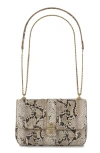 Brahmin Rosalie Croc Embossed Leather Convertible Crossbody Bag In Beige