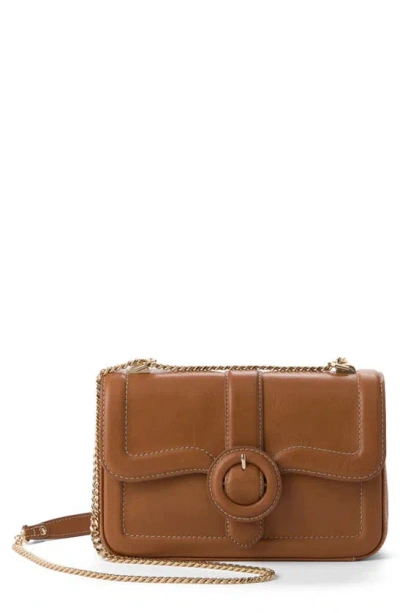 Brahmin Rosalie Leather Convertible Crossbody Bag In Brown