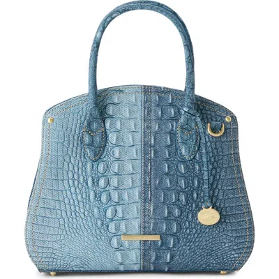 Brahmin Rosetta Croc Embossed Leather Satchel