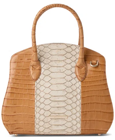 Brahmin Rosetta Medium Leather Satchel In Multi