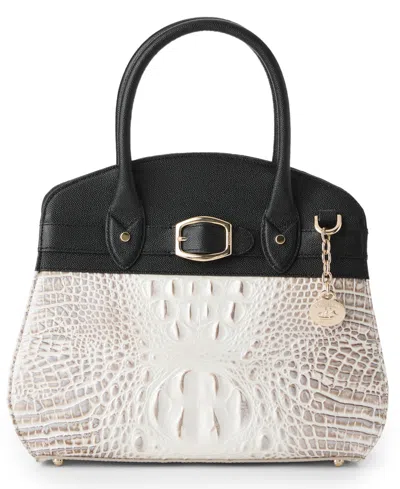 Brahmin Rosetta Minden Leather Satchel In Multi