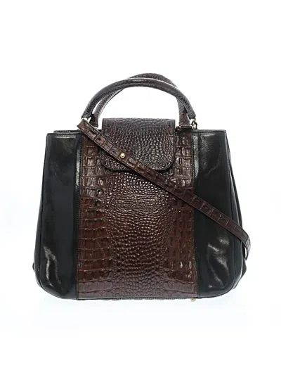 Pre-owned Brahmin Satchel In Brown