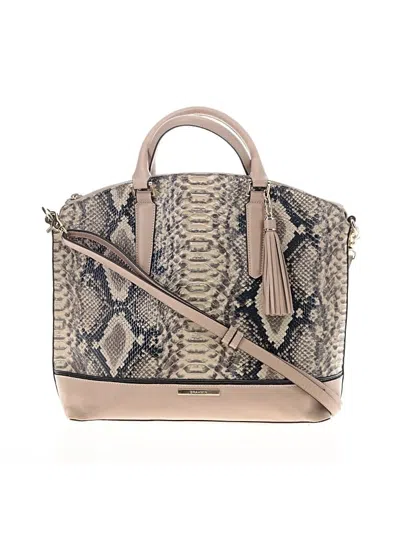 Pre-owned Brahmin Satchel In Gray