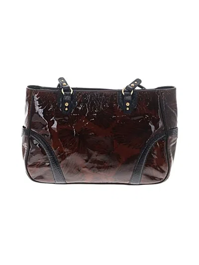 Pre-owned Brahmin Shoulder Bag In Burgundy