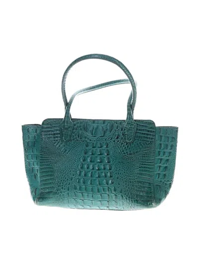 Pre-owned Brahmin Shoulder Bag In Teal