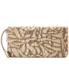 Brahmin Skyler Melbourne Leather Wristlet In Stepping Stone