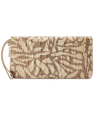 Brahmin Skyler Melbourne Leather Wristlet In Brown