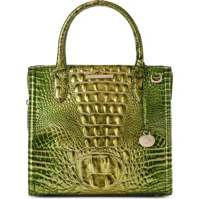 Brahmin Small Caroline Croc Embossed Leather Satchel