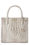 Brahmin Small Caroline Croc Embossed Leather Satchel