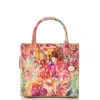 Brahmin Small Caroline Croc Embossed Leather Satchel In Happyhour