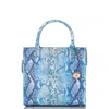 Brahmin Small Caroline Croc Embossed Leather Satchel In Joyful