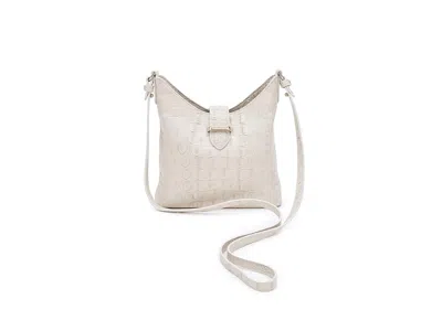 Brahmin Small Gwynne Cross Body Handbags Ivory: One Size In Brown