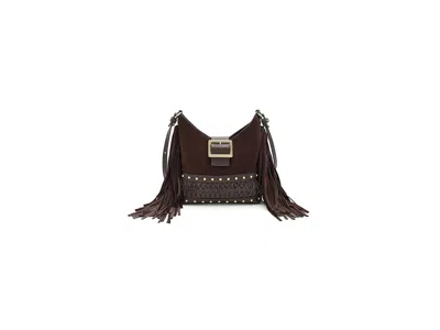 Brahmin Small Gwynne Cross Body Women's Handbags Chocolate, Leather