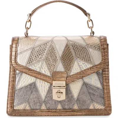 Brahmin Small Hallie Leather Top Handle Bag