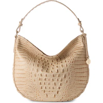 Brahmin Small Kathleen Croc Embossed Leather Shoulder Bag