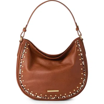Brahmin Small Kathleen Leather & Genuine Calf Hair Shoulder Bag