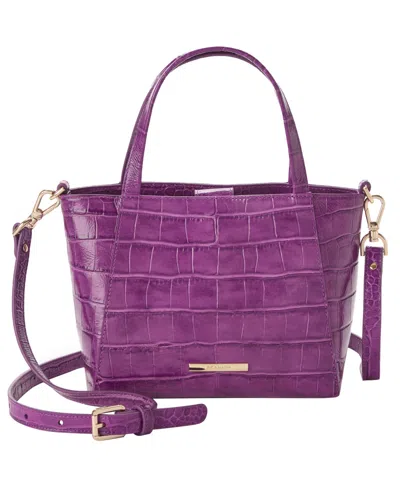 Brahmin Small Mona Alba Small Tote Bag In Purple