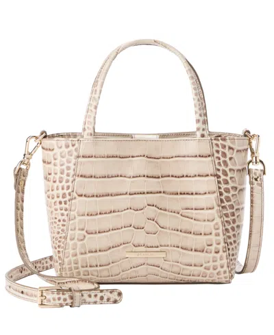 Brahmin Small Mona Alba Small Tote Bag In White