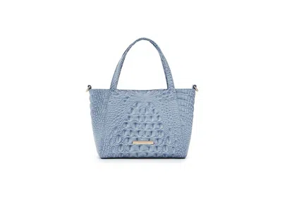 Brahmin Small Mona Cross Body Handbags Stonewash: One Size In Blue