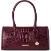 Brahmin Sophia Croc Embossed Leather Satchel