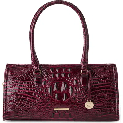 Brahmin Sophia Croc Embossed Leather Satchel