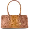 Brahmin Sophia Croc Embossed Leather Satchel