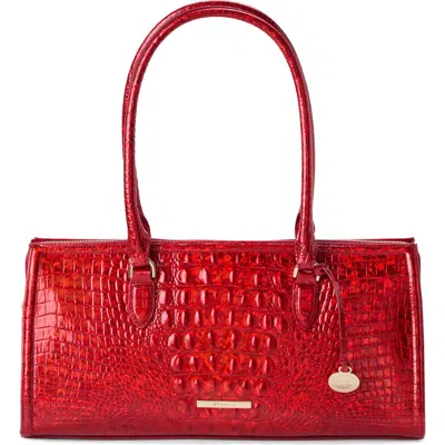 Brahmin Sophia Croc Embossed Leather Satchel