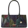 Brahmin Sophia Croc Embossed Leather Satchel In Multi