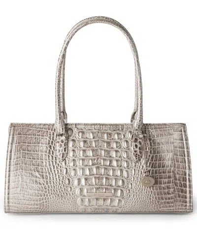 Brahmin Sophia Large Melbourne Satchel Bag In Gray