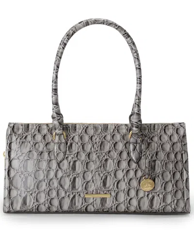 Brahmin Sophia Large Melbourne Satchel Bag In Gray