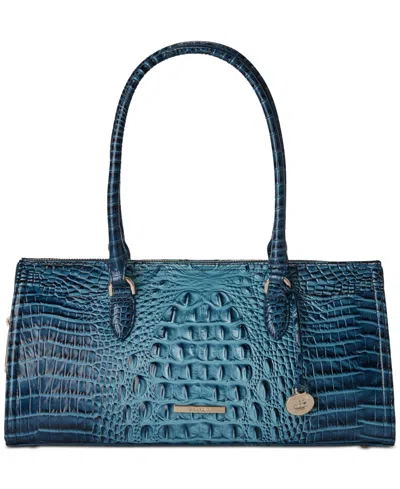 Brahmin Sophia Large Melbourne Satchel In Blue