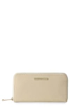 Brahmin Suri Leather Zip Wallet In White