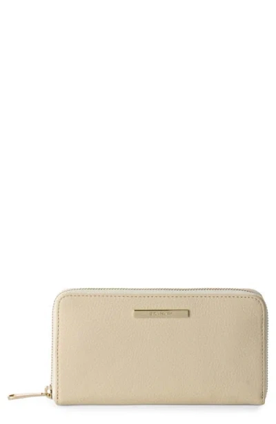 Brahmin Suri Leather Zip Wallet In White