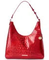Brahmin Tabitha Leather Shoulder Bag In Red