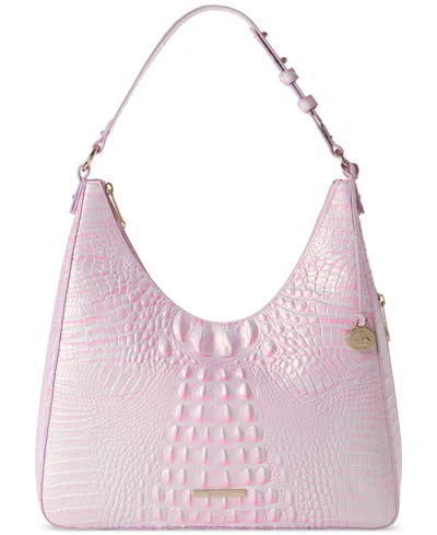 Brahmin Tabitha Leather Shoulder Bag In Rose Water